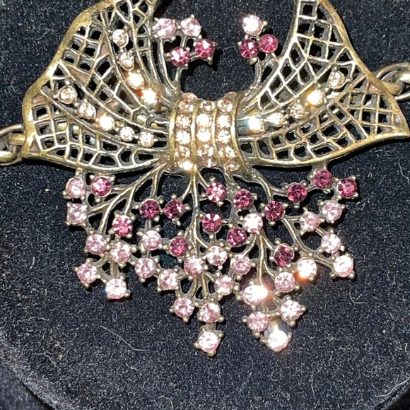 SWEET ROMANCE necklace on braided chain slider - Picture 8 of 9